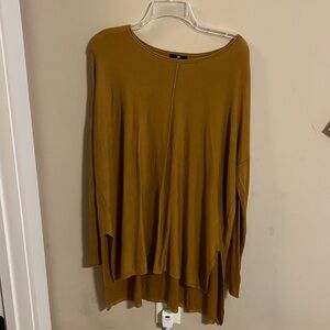 Mustard yellow long sleeve tunic